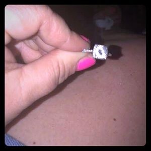 Charles and Colvard Engagement Ring